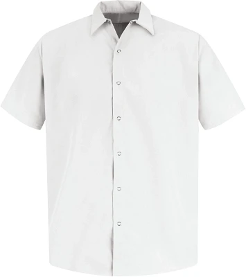 Red Kap Men's Specialized Pocketless Polyester Short Sleeve Work Shirt