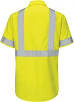 Red Kap Men's Hi-Visibility Ripstop Type R Class 3 Short Sleeve Work Shirt