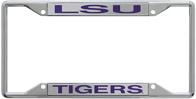 WinCraft Louisiana State University Inlaid Metallic License Plate Frame                                                         