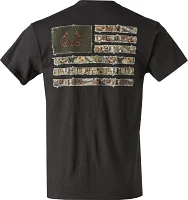 Realtree Men's Torn Camo Flag T-shirt                                                                                           