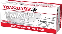 Winchester USA 9mm NATO 124-Grain Handgun Ammunition                                                                            