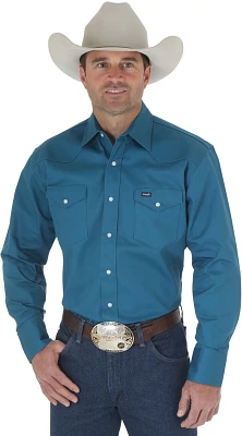 Wrangler Men's Cowboy Cut Long Sleeve Western Work Shirt