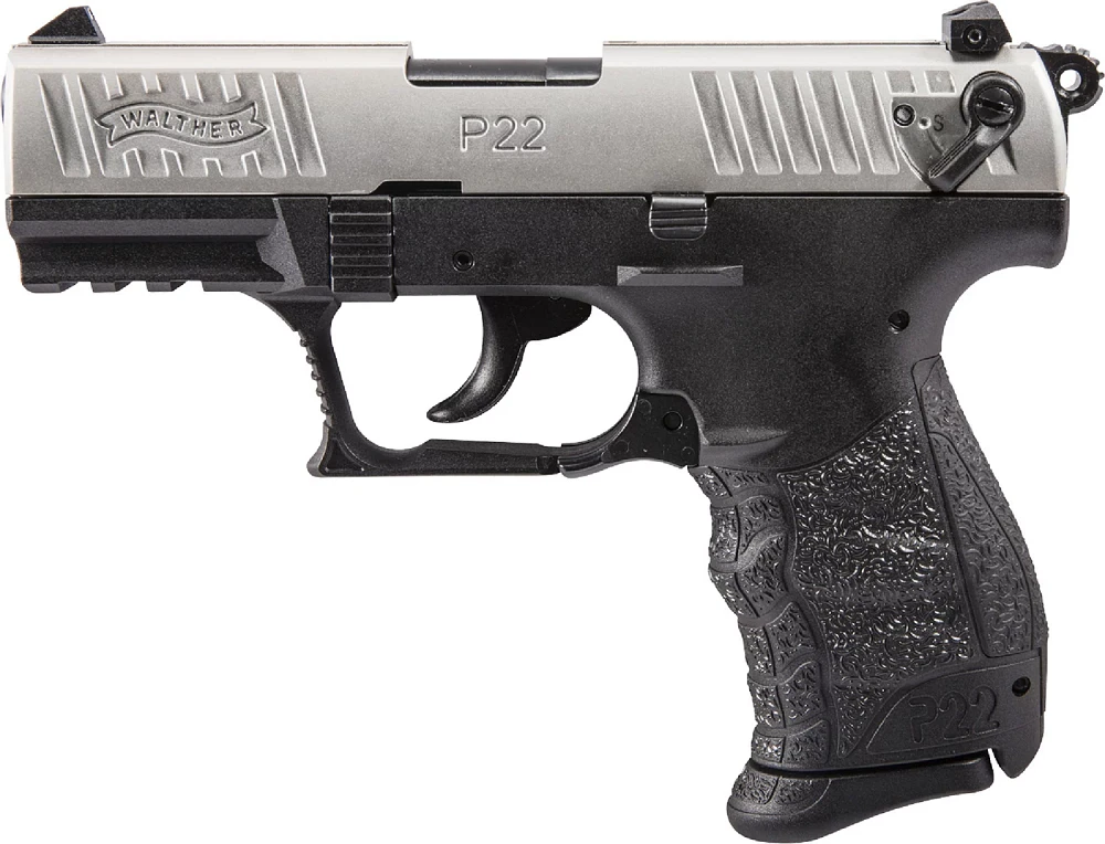 Walther Arms P22 Q Nickel .22 LR Pistol                                                                                         