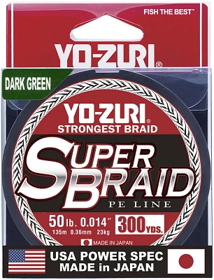 Yo-Zuri SuperBraid 300 yd Fishing Line                                                                                          