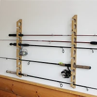 2-Piece 3-in1 11-Rod Wall or Ceiling Rod Rack                                                                                   