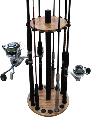 Rush Creek American Cherry 16-Rod Round Rack                                                                                    