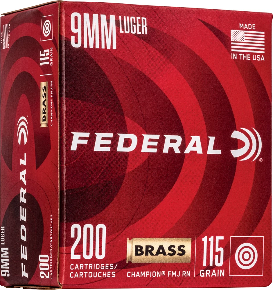 Federal Premium Champion 9mm 115-Grain Pistol Ammunition                                                                        