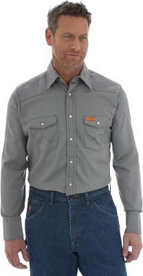 Wrangler Men's Flame Resistant Button Down Work Shirt