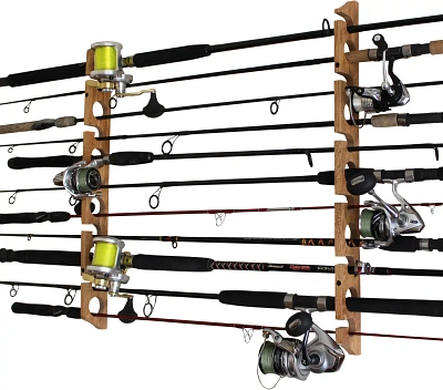 Rush Creek American Cherry 2-in-1 Wall Rack                                                                                     