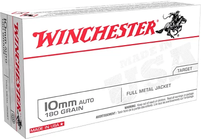 Winchester 10mm Auto 180-Grain Centerfire Pistol Ammunition                                                                     