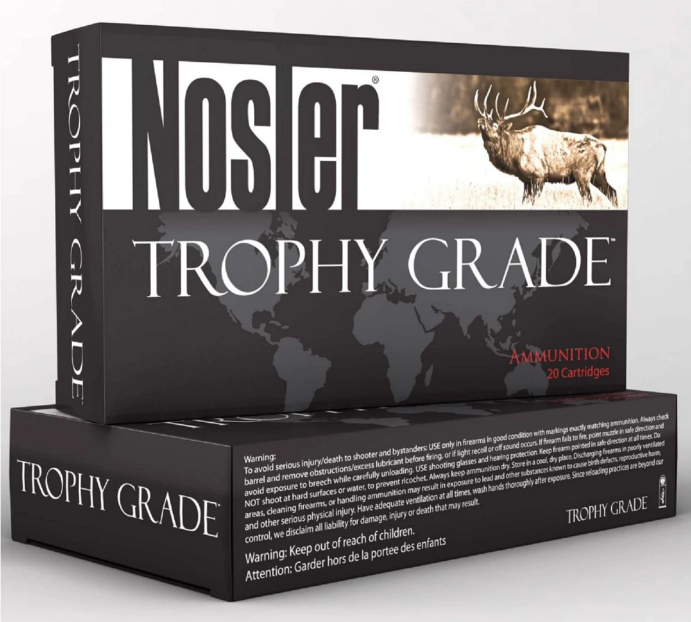 Nosler Trophy Grade AccuBond 6.5 x 55mm Swedish Rifle Ammunition                                                                