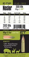 Nosler E-Tip Rifle Ammunition                                                                                                   