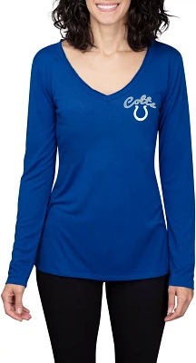 College Concept Women's Indianapolis Colts Side Marathon Long Sleeve Top