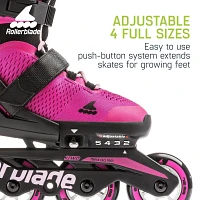 Rollerblade Girls' Microblade Adjustable Fitness In-Line Skates                                                                 