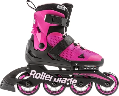 Rollerblade Girls' Microblade Adjustable Fitness In-Line Skates                                                                 