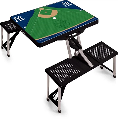 Picnic Time New York Yankees Portable Folding Picnic Table with Seats                                                           