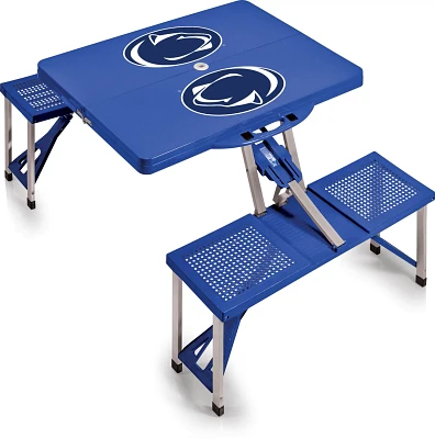 Picnic Time Penn State Portable Folding Table with Seats