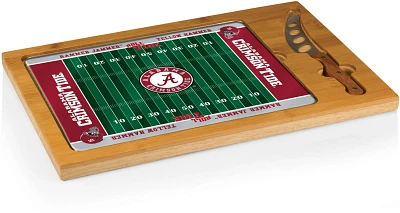 Picnic Time University of Alabama Icon Glass Top Cutting Board and Knife Set                                                    
