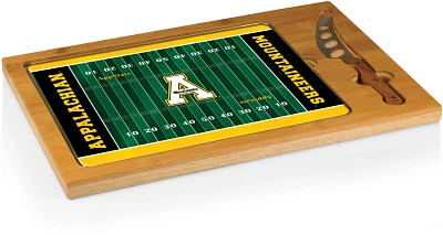 Picnic Time Appalachian State University Icon Glass Top Cutting Board and Knife Set                                             