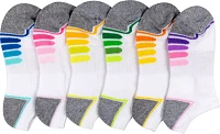 BCG Kids' Cushion No-Show Fashion Socks 6 Pack                                                                                  