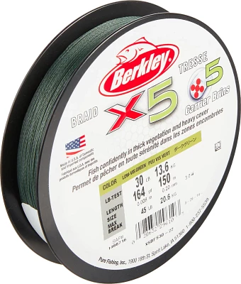 Berkley® x5 Braid Fishing Line                                                                                                 