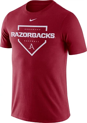 Nike Men's University of Arkansas Dri-FIT Baseball Plate T-shirt