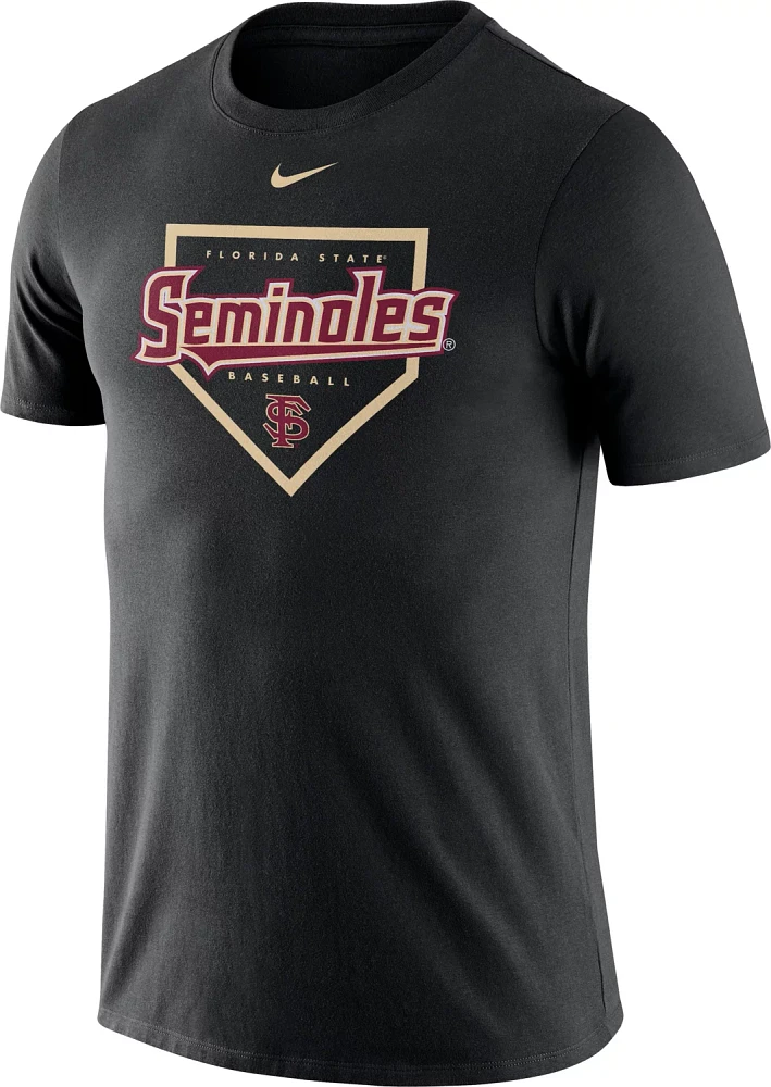 Nike Men's Florida State University Dri-FIT Baseball Plate T-shirt