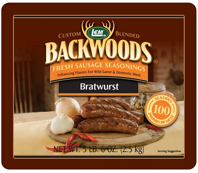 LEM Backwoods Bratwurst Fresh Sausage Seasoning Bucket                                                                          