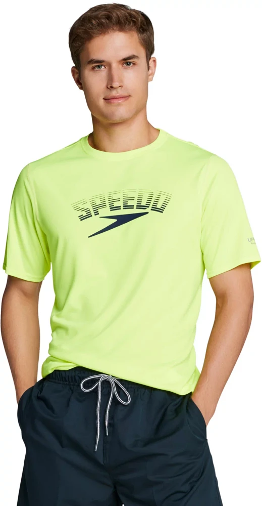 Speedo Men's Graphic Short Sleeve Swim Shirt                                                                                    