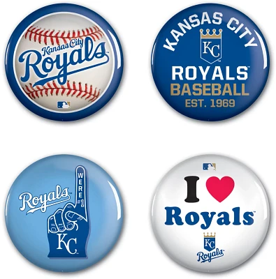 WinCraft Kansas City Royals 4-Piece Button Set                                                                                  