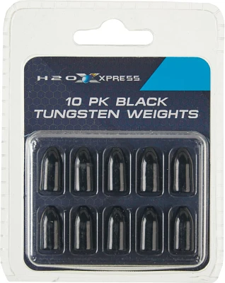 H2O XPRESS Tungsten Worm Weights 10-Pack                                                                                        