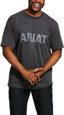 Ariat Men's Rebar CottonStrong Block Logo T-shirt                                                                               