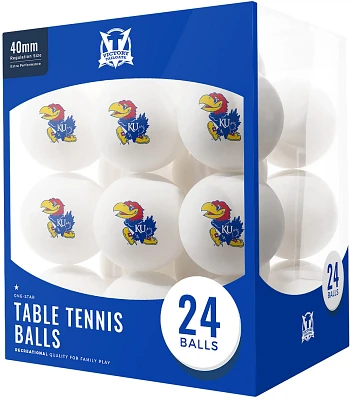 Victory Tailgate University of Kansas Table Tennis Balls 24-Pack                                                                