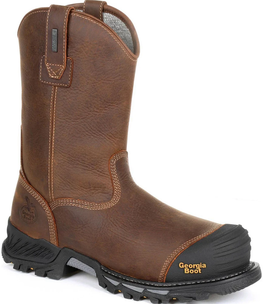 Georgia Men's Rumbler Waterproof CT Pull-On Work Boots                                                                          