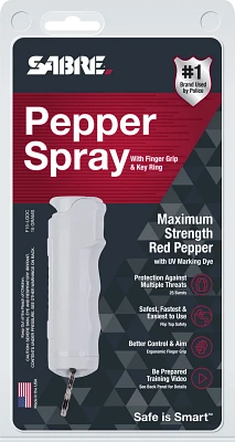 SABRE RED Pepper Spray with Finger Grip and Flip Top