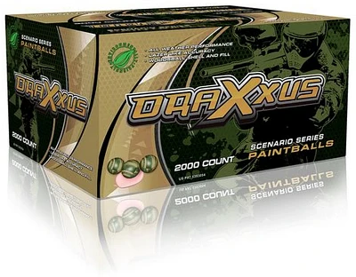 Draxxus Scenario .68 Caliber Camouflage Print Pink-Filled Paintballs 2,000-Pack