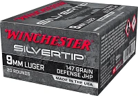 Winchester Silvertip 9mm Luger 147-Grain Ammunition - 20 Rounds                                                                 