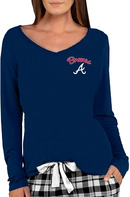 College Concept Women's Atlanta Braves Marathon Long Sleeve Top