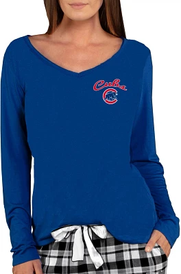 College Concept Women's Chicago Cubs Marathon Long Sleeve Top