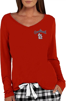 College Concept Women's St. Louis Cardinals Marathon Long Sleeve Top