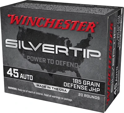 Winchester Silvertip .45 ACP 185-Grain Centerfire Rifle Ammunition                                                              
