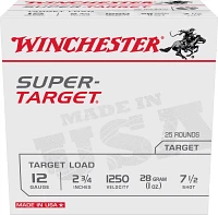 Winchester Super Target 12 Gauge Shotshells - 25 Rounds                                                                         