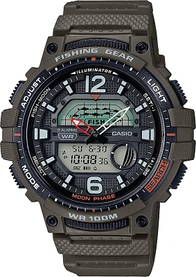 Casio Men's Fishing Mode Resin Strap Watch                                                                                      