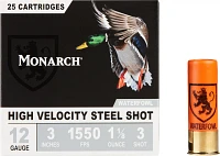 Monarch High Velocity Waterfowl 12 Gauge Shotshells - 25 Rounds                                                                 