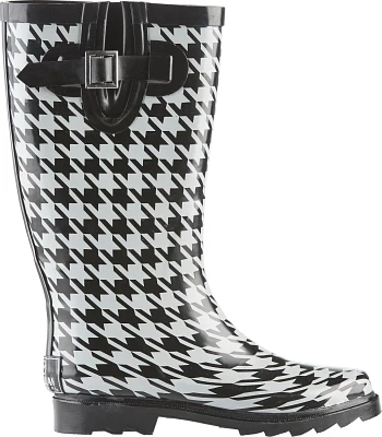 Magellan Outdoors Women's Houndstooth 3.0 Rubber Boots                                                                          