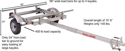 Malone Auto Racks EcoLight Base Trailer Kit