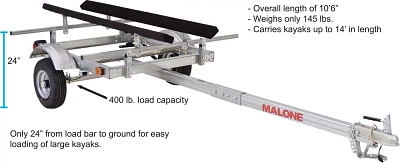 Malone Auto Racks EcoLight Single Kayak Trailer Kit