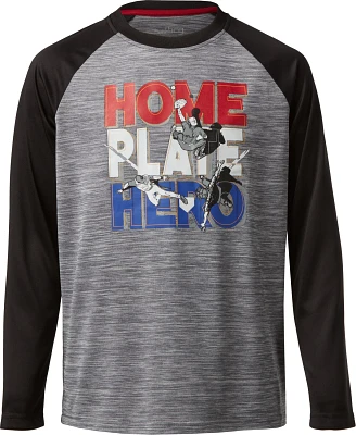 BCG Boys' Home Plate Hero Long Sleeve T-shirt                                                                                   