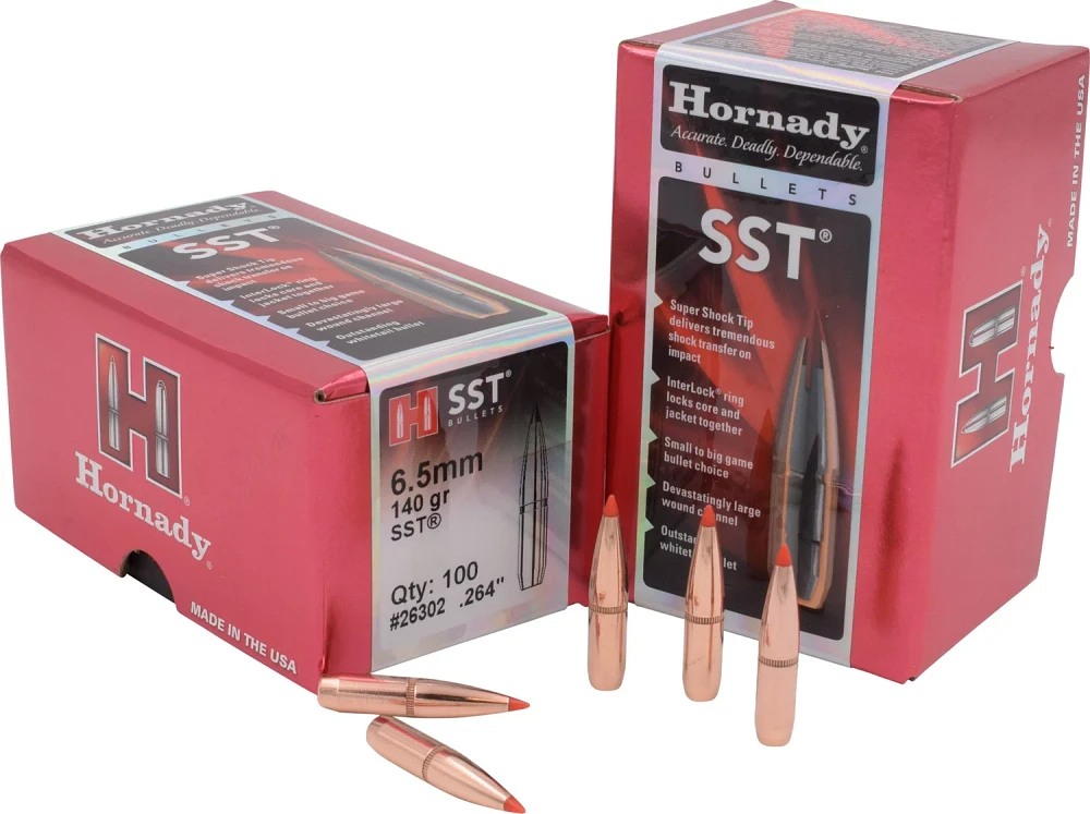 Hornady SST 6.5 mm 140-Grain Reloading Bullets                                                                                  