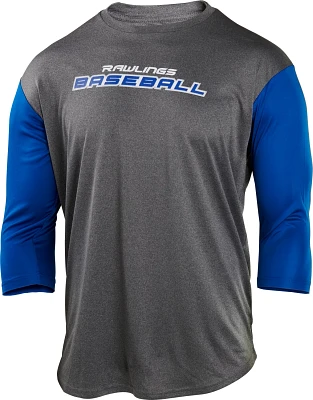 Rawlings Men's Performance 3/4-Sleeve Baseball T-shirt